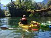 Kayak adventure on the river Traun