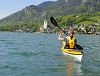Sea kayak introductory course on Lake Wolfgang